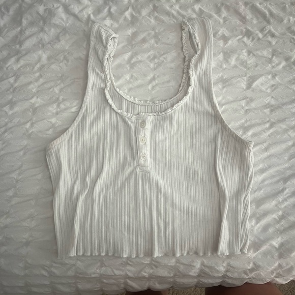 white aeropostale cropped tank - Picture 1 of 3